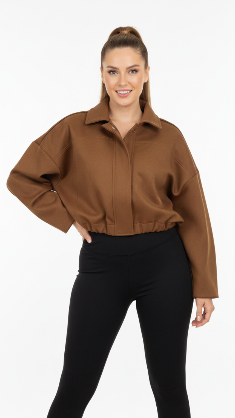 veste bomber en daim